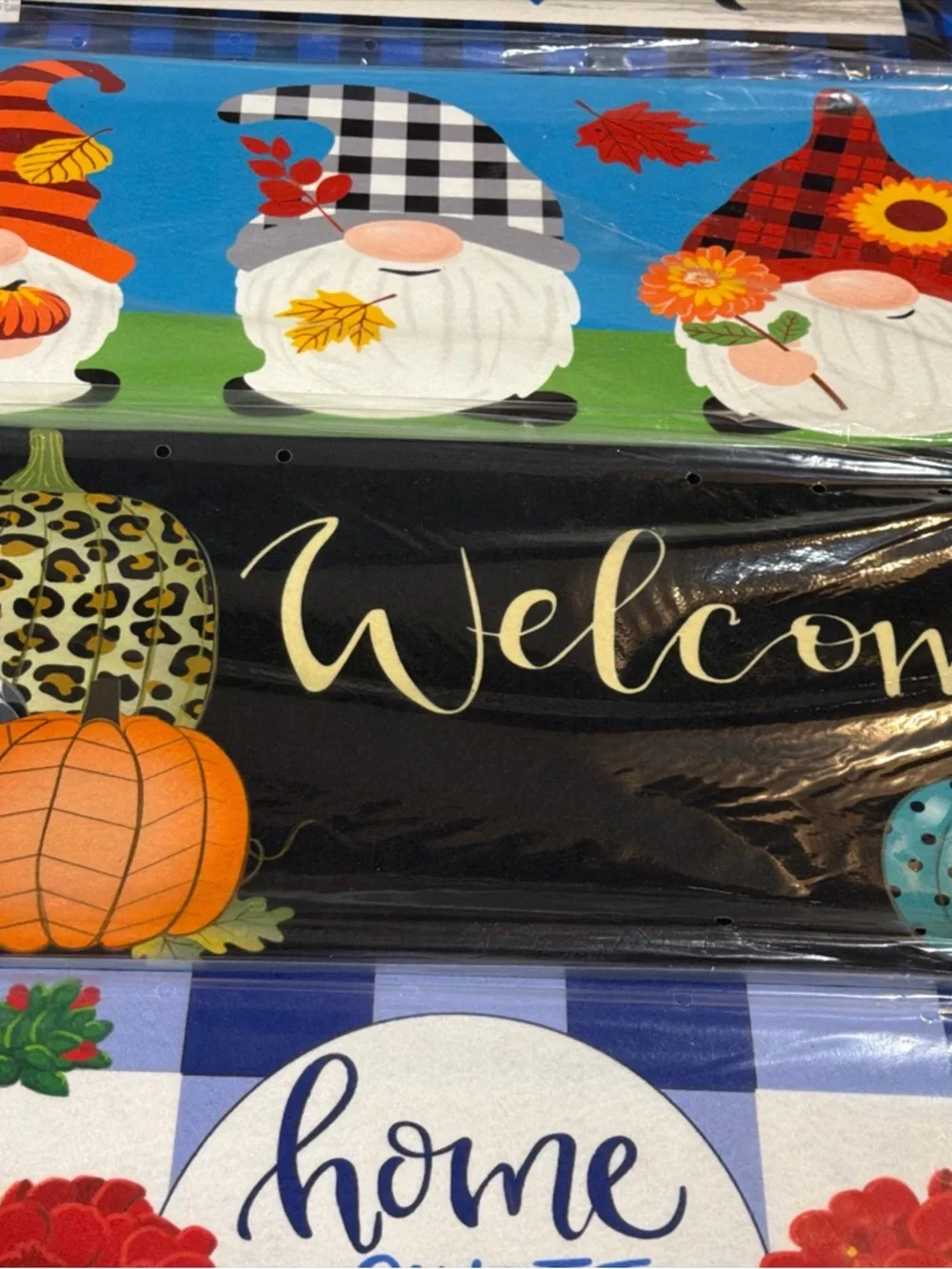 Welcome, Flip Flops, Home Sweet, Nomes Rug Inserts Switch Door Mat 10x22 (5)